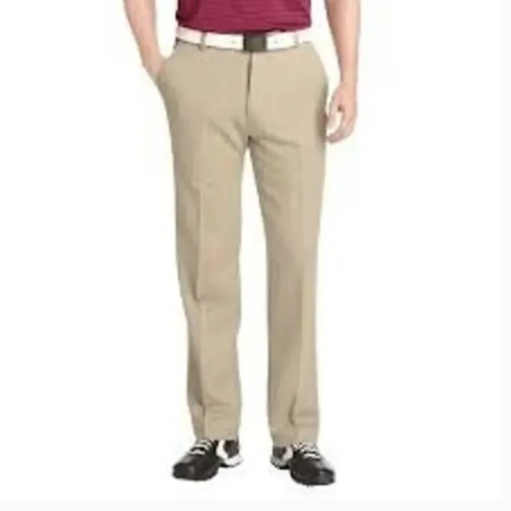Izod Golf Men's Tan Performance Athletic Golf Pants Size‎ 36